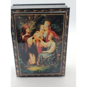 Russian Lacquer Tea Box Collectible, great condition.